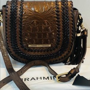 BRAHMIN SONNY PATINA PALERMO BRONZE CROSSBODY NWT.
